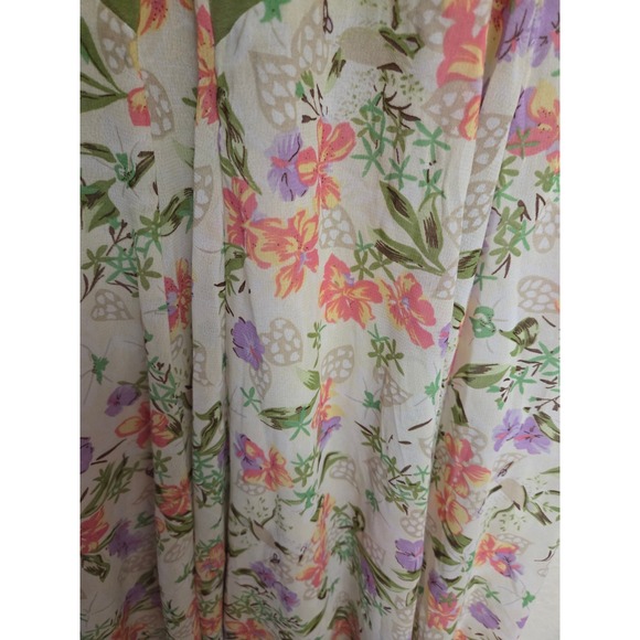 Vintage 90s‎ The Pyramid Collection Floral Dress Sleeveless Cottagecore  Size XL - Picture 5 of 6